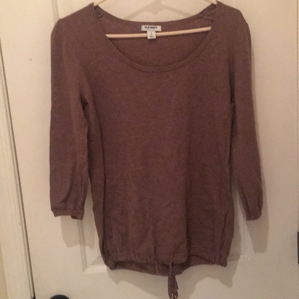 Old Navy Brown Quarter Sleeve